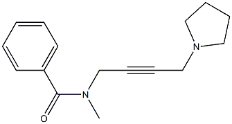 N-Methyl-N-[4-(1-pyrrolidinyl)-2-butynyl]benzamide Struktur