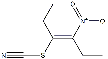 (E)-3-Thiocyanato-4-nitro-3-hexene Struktur