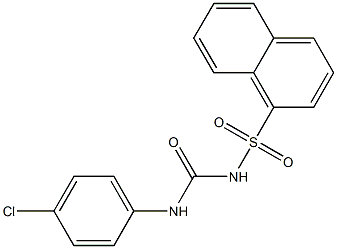 1-(1-Naphthalenylsulfonyl)-3-(4-chlorophenyl)urea Struktur