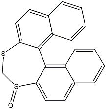 Dinaphtho[2,1-d:1',2'-f][1,3]dithiepin 3-oxide Struktur