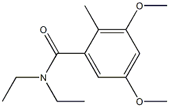 N,N-Diethyl-2-methyl-3,5-dimethoxybenzamide Struktur