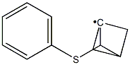 4-Phenylthiobicyclo[1.1.1]pentan-1-ylradical Struktur