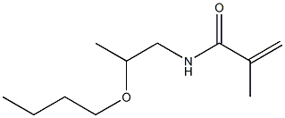 N-(2-Butoxypropyl)methacrylamide Struktur