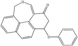 6-(Phenoxy)phenanthro[4,5-cde]oxepin-4(6H)-one Struktur