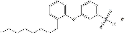 3-(2-Octylphenoxy)benzenesulfonic acid potassium salt Struktur