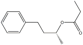 (+)-Propionic acid (R)-1-methyl-3-phenylpropyl ester Struktur