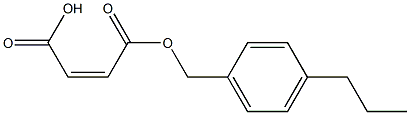 Maleic acid hydrogen 1-(p-propylbenzyl) ester Struktur