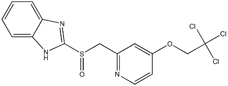 2-[[[4-(2,2,2-Trichloroethoxy)pyridin-2-yl]methyl]sulfinyl]-1H-benzimidazole Struktur