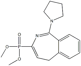 [1-(Pyrrolidin-1-yl)-5H-2-benzazepin-3-yl]phosphonic acid dimethyl ester Struktur