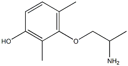 1-(2,6-Dimethyl-3-hydroxyphenoxy)propan-2-amine Struktur