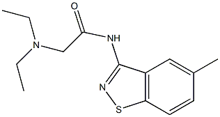 N-(5-Methyl-1,2-benzisothiazol-3-yl)-2-(diethylamino)acetamide Struktur