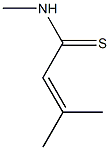 N,3-Dimethyl-2-butenethioamide Struktur