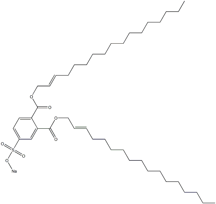 4-(Sodiosulfo)phthalic acid di(2-heptadecenyl) ester Struktur