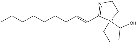 1-Ethyl-1-(1-hydroxyethyl)-2-(1-nonenyl)-2-imidazoline-1-ium Struktur