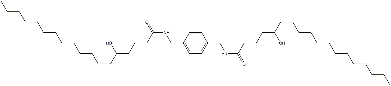 N,N'-(1,4-Phenylenebismethylene)bis(5-hydroxystearamide) Struktur