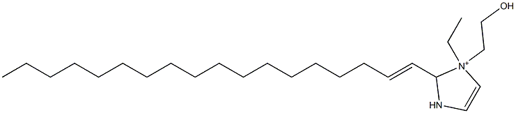 1-Ethyl-1-(2-hydroxyethyl)-2-(1-octadecenyl)-4-imidazoline-1-ium Struktur