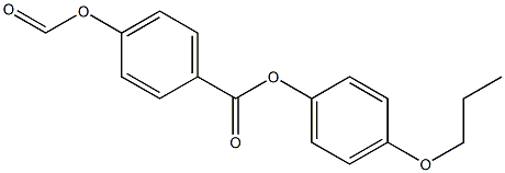 p-Formyloxybenzoic acid p-propoxyphenyl ester Struktur