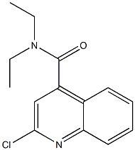 N,N-Diethyl-2-chloroquinoline-4-carboxamide Struktur