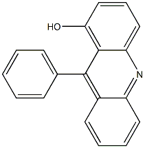 9-Phenyl-1-hydroxyacridine Struktur