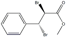 (2S,3R)-3-Phenyl-2,3-dibromopropionic acid methyl ester Struktur