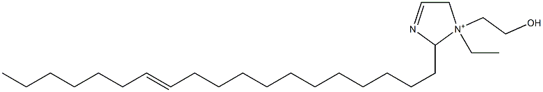 1-Ethyl-1-(2-hydroxyethyl)-2-(12-nonadecenyl)-3-imidazoline-1-ium Struktur