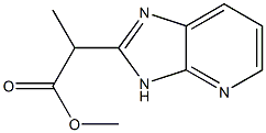 2-(3H-Imidazo[4,5-b]pyridin-2-yl)propanoic acid methyl ester Struktur