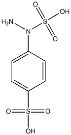 4-(N'-Sulfohydrazino)benzenesulfonic acid Struktur