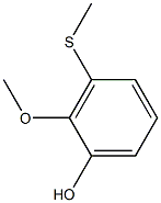 2-Methoxy-3-(methylthio)phenol Struktur