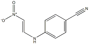 (E)-1-[(4-Cyanophenyl)amino]-2-nitroethene Struktur