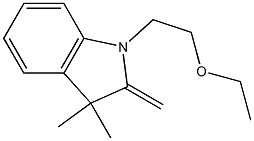 1-(2-Ethoxyethyl)-3,3-dimethyl-2-methyleneindoline Struktur