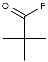 Pivalic acid fluoride Struktur