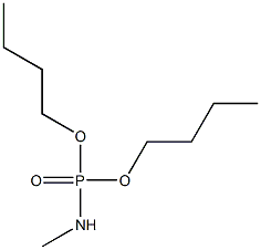 N-Methylamidophosphoric acid dibutyl ester Struktur