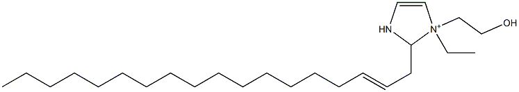 1-Ethyl-1-(2-hydroxyethyl)-2-(2-octadecenyl)-4-imidazoline-1-ium Struktur