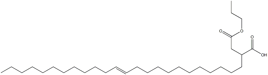 2-(12-Tetracosenyl)succinic acid 1-hydrogen 4-propyl ester Struktur