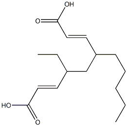 Diacrylic acid 1-ethyl-3-pentyl-1,3-propanediyl ester Struktur