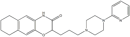 2-[3-[4-(Pyridin-2-yl)piperazin-1-yl]propyl]-6,7,8,9-tetrahydro-2H-naphth[2,3-b][1,4]oxazin-3(4H)-one Struktur