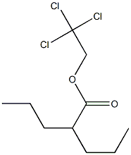 2-Propylpentanoic acid 2,2,2-trichloroethyl ester Struktur