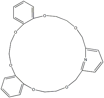 2,6-[[[[Ethylenebisoxybis(2,1-phenylene)]bisoxy]bisethylenebisoxy]bismethylene]pyridine Struktur