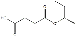 (+)-Succinic acid hydrogen 1-[(S)-sec-butyl] ester Struktur