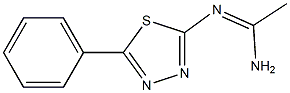 N2-(5-Phenyl-1,3,4-thiadiazol-2-yl)acetamidine Struktur