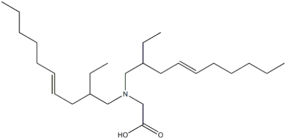 N,N-Bis(2-ethyl-4-decenyl)aminoacetic acid Struktur