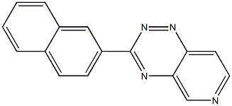 3-(2-Naphtyl)pyrido[3,4-e]-1,2,4-triazine Struktur