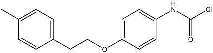 p-[2-(p-Tolyl)ethoxy]phenylcarbamoyl chloride Struktur