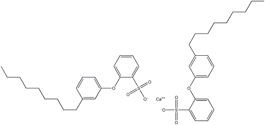 Bis[2-(3-nonylphenoxy)benzenesulfonic acid]calcium salt Struktur