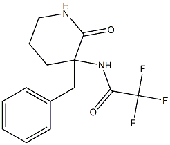 N-(3-Benzyl-2-oxopiperidin-3-yl)trifluoroacetamide Struktur