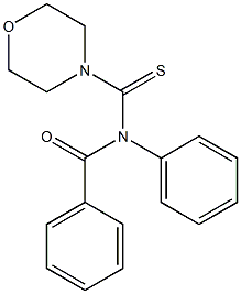 N-Benzoyl-N-phenyl-4-morpholinecarbothioamide Struktur