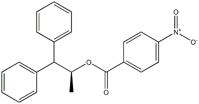 (+)-p-Nitrobenzoic acid (S)-2,2-diphenyl-1-methylethyl ester Struktur