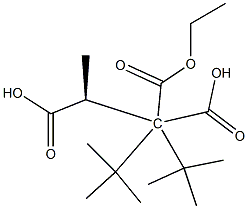 (2S)-Propane-1,1,2-tricarboxylic acid 1,1-ditert-butyl 2-ethyl ester Struktur