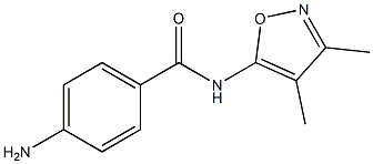 N-(3,4-Dimethyl-5-isoxazolyl)-4-aminobenzamide Struktur