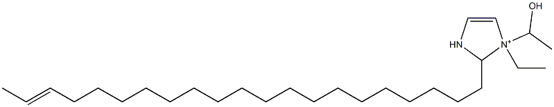 1-Ethyl-2-(19-henicosenyl)-1-(1-hydroxyethyl)-4-imidazoline-1-ium Struktur